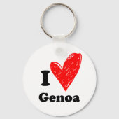 Porte-clés J'aime Gênes (Recto)