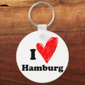 Porte-clés J'aime Hambourg (Recto)
