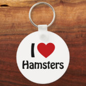 Porte-clés J'aime Hamsters (Recto)