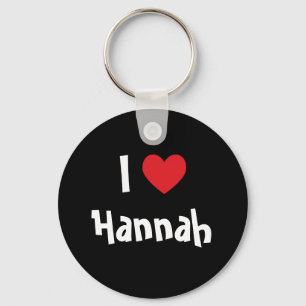 Porte-clés J'aime Hannah