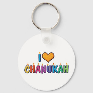 Porte-clés J'aime Hanouka