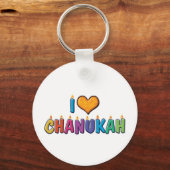 Porte-clés J'aime Hanouka (Recto)