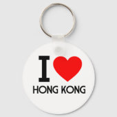 Porte-clés J'aime Hong Kong (Recto)