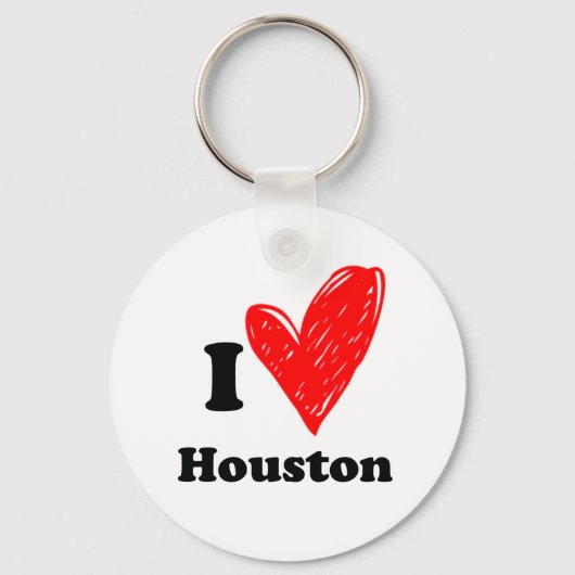 Porte-clés J'aime Houston (Recto)