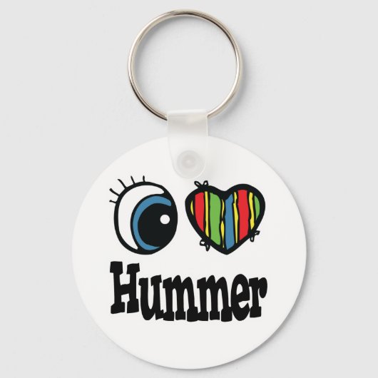 Porte-clés J'aime Hummer (Recto)