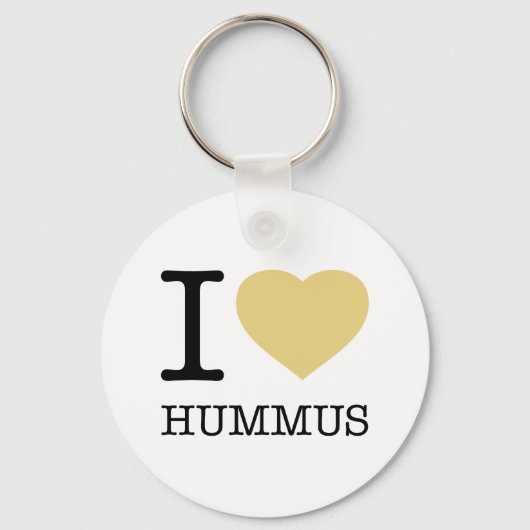 PORTE-CLÉS J'AIME HUMMUS (Recto)