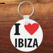 Porte-clés J'aime Ibiza icône (Recto)