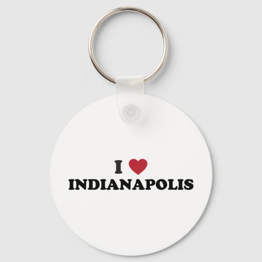 Porte-clés J'aime Indianapolis (Recto)