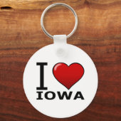 PORTE-CLÉS J'AIME IOWA (Recto)