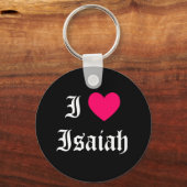 Porte-clés J'aime Isaïe (Recto)