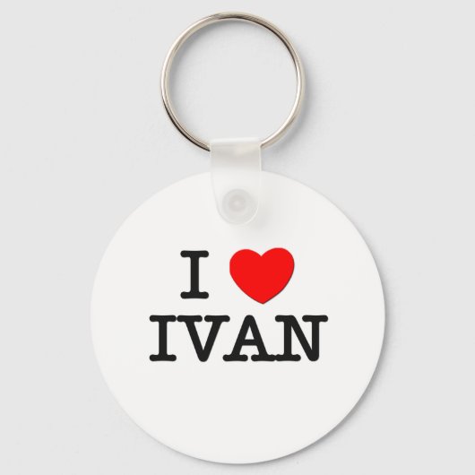 Porte-clés J'aime Ivan (Recto)