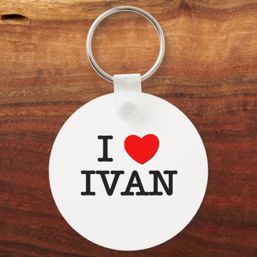 Porte-clés J'aime Ivan (Recto)