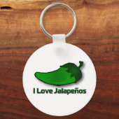 Porte-clés J'aime Jalapenos (Recto)