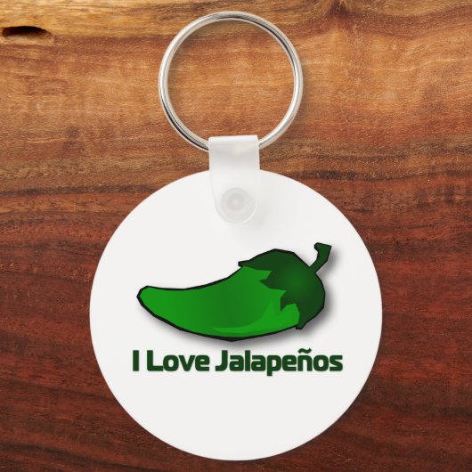 Porte-clés J'aime Jalapenos (Recto)