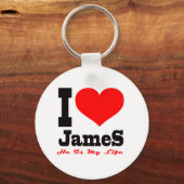 Porte-clés J'Aime James. C'Est Ma Vie (Recto)