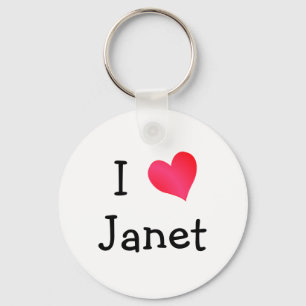 Porte-clés J'aime Janet