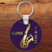 PORTE-CLÉS J'AIME JAZZ (Recto)