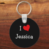 Porte-clés J'aime Jessica (Recto)