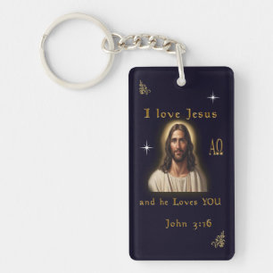 Porte-clés J'aime Jésus