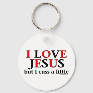 Porte-clés J'aime Jésus [mais j'ai un petit Humour]