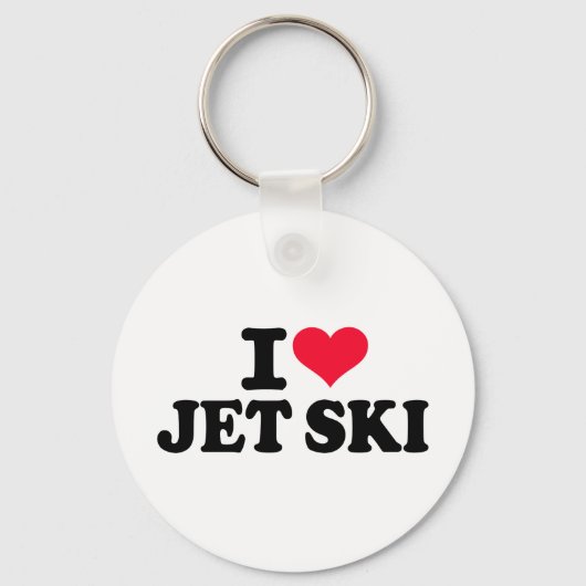 Porte-clés J'aime Jet ski (Recto)
