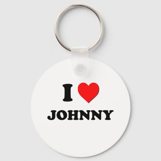 Porte-clés J'aime Johnny (Recto)