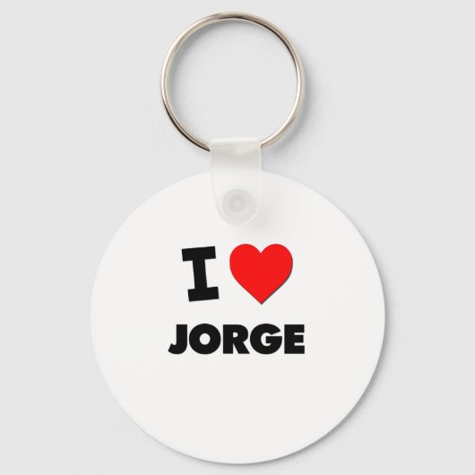 Porte-clés J'aime Jorge (Recto)