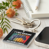 PORTE-CLÉS J'AIME JOUER ET PEUT-ÊTRE 3 PERSONNES (Devant Droit)