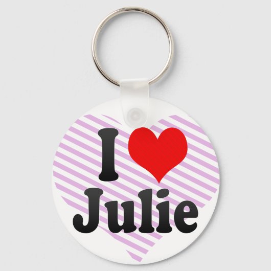 Porte-clés J'aime Julie (Recto)