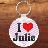 Porte-clés J'aime Julie (Recto)