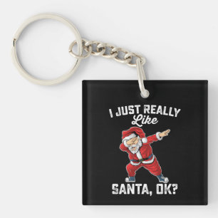 Porte-clés J'aime juste vraiment Santa OK Noël en famille