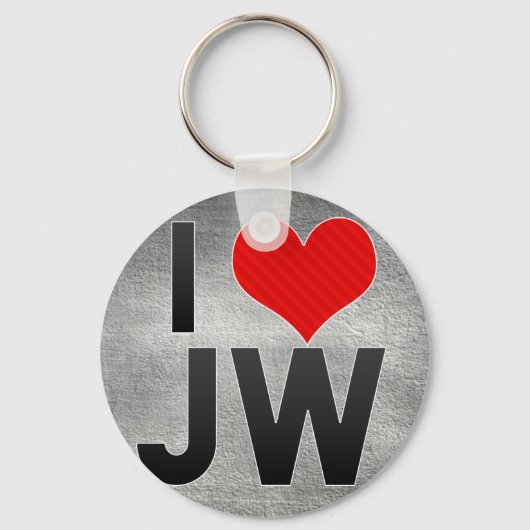 Porte-clés J'aime JW (Recto)