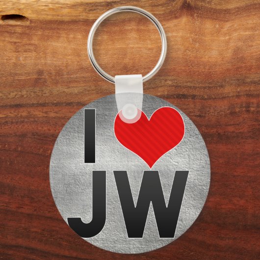 Porte-clés J'aime JW (Recto)