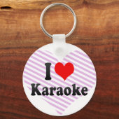 Porte-clés J'aime Karaoke (Recto)
