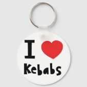 Porte-clés J'aime Kebabs (Recto)