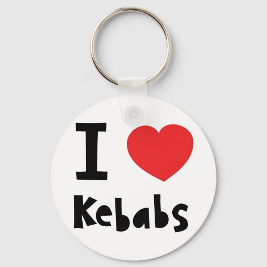 Porte-clés J'aime Kebabs (Recto)