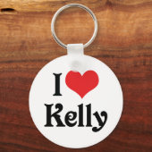 Porte-clés J'aime Kelly (Recto)