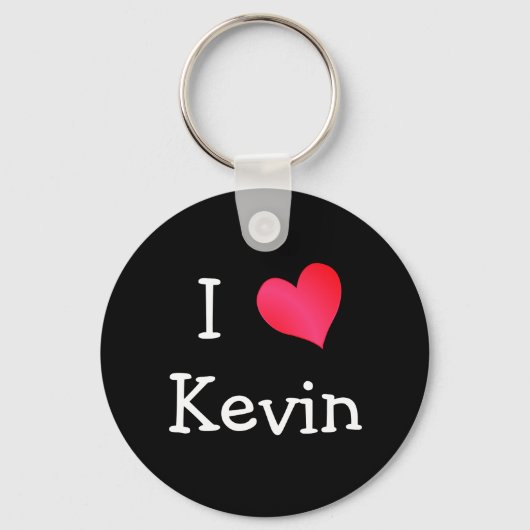 Porte-clés J'aime Kevin (Recto)