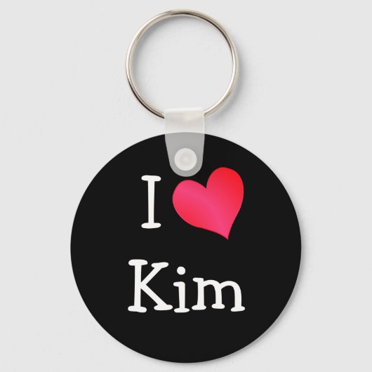 Porte-clés J'aime Kim (Recto)