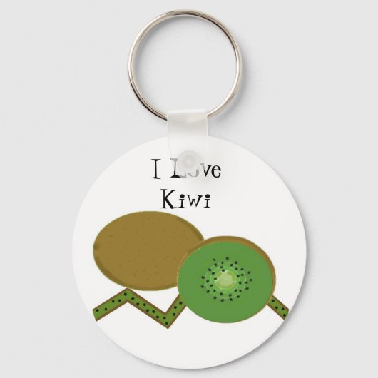 Porte-clés J'aime Kiwi (Recto)