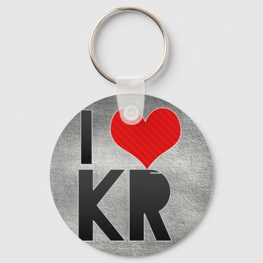 Porte-clés J'aime KR (Recto)