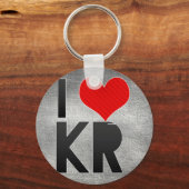 Porte-clés J'aime KR (Recto)