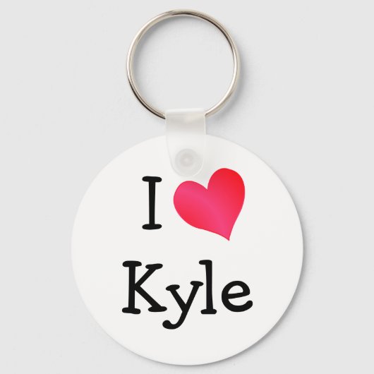 Porte-clés J'aime Kyle (Recto)