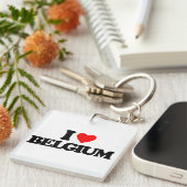 PORTE-CLÉS J'AIME LA BELGIQUE (Devant Droit)