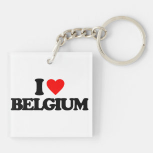 PORTE-CLÉS J'AIME LA BELGIQUE