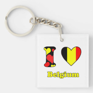 Porte-clés J'aime la Belgique