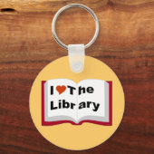 Porte-clés J'Aime La Bibliothèque (Recto)