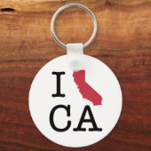 Porte-clés J'aime la Californie (Recto)