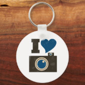 Porte-clés J'aime la caméra (Recto)