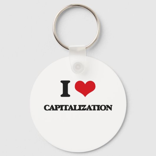 Porte-clés J'aime la capitalisation (Recto)